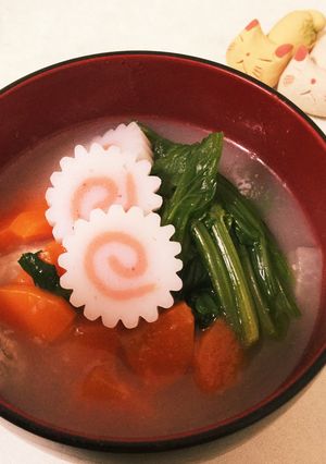 我が家のお正月★塩味のお雑煮♬-レシピのメイン写真