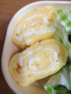 お弁当に。卵一個で、だし巻き玉子-レシピのメイン写真