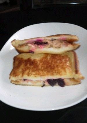 ツナ柴漬けのホットサンド-レシピのメイン写真
