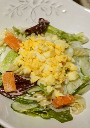 レタスとマカロニのミモザサラダ-レシピのメイン写真