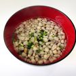揚げ玉とワカメのお吸い物