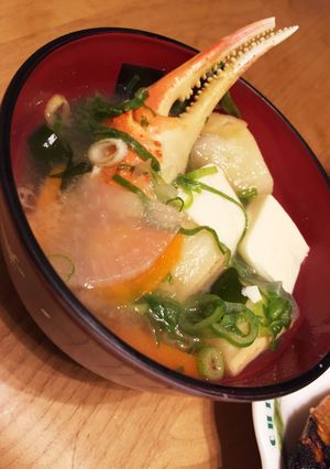 簡単☆残った カニ 活用法☆お味噌汁-レシピのメイン写真