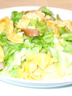 簡単!野菜炒め♪キャベツ・卵・ソーセージ-レシピのメイン写真