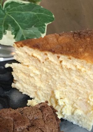 糖質制限♪爽やかで濃厚チーズスフレケーキ-レシピのメイン写真