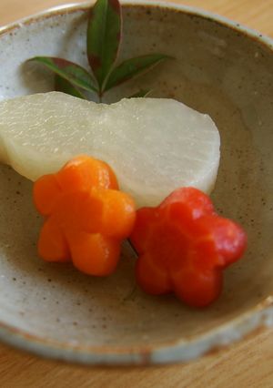 大根と人参の紅白煮-レシピのメイン写真