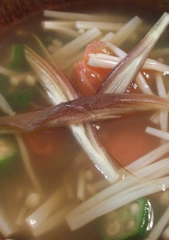おくらとトマトのとろとろオイスタースープ-レシピのメイン写真