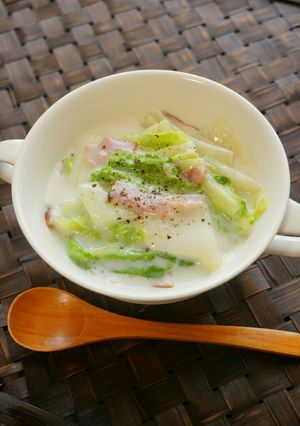 m白菜とベーコンの中華クリーム煮-レシピのメイン写真