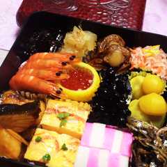 รูปของ お節料理(^○^)エビ含め煮
