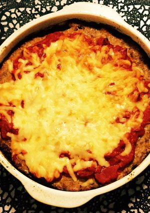 糖質制限◆グラタン皿でスコップハンバーグ-レシピのメイン写真