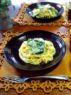 ほうれん草とシーフードクリームパスタ♪-レシピのメイン写真