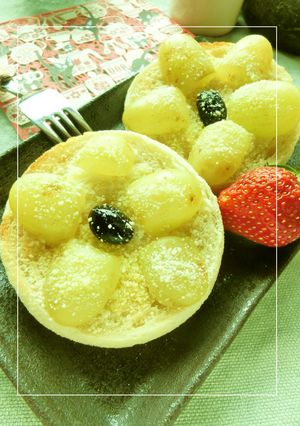 白ブドウの❀お花マフィン❀-レシピのメイン写真