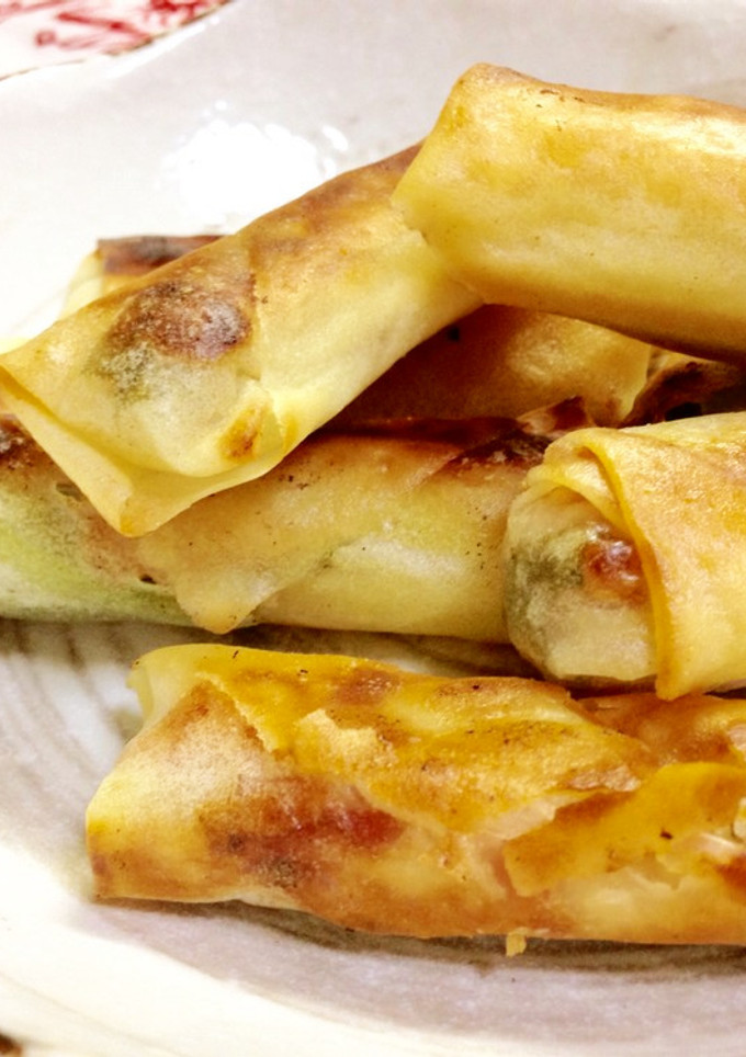 長ネギとベーコンの揚げ焼き春巻き♪-レシピのメイン写真