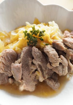 豚肉とキャベツの塩煮込み☆作業時間10分-レシピのメイン写真