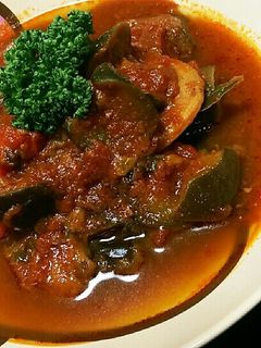 簡単イタリアン♪イカと茄子のトマト煮込み-レシピのメイン写真