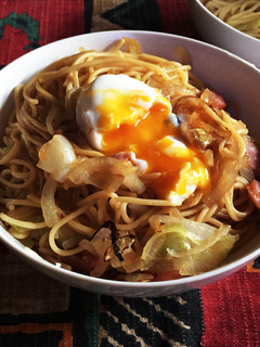 手抜きランチ!すき焼き風味のパスタ-レシピのメイン写真