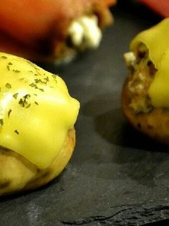 マッシュルームのクリームチーズ詰め-レシピのメイン写真