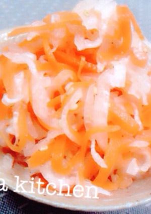 【簡単】すぐに食べれる即席紅白なます♡-レシピのメイン写真