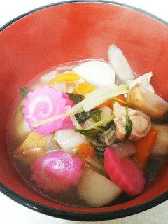 秘伝!野菜たっぷりお雑煮♪-レシピのメイン写真