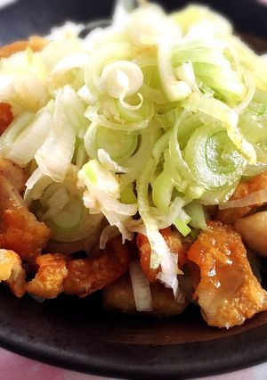 たっぷりねぎの鶏皮ポン酢-レシピのメイン写真
