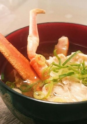 蟹の美味しいお味噌汁！-レシピのメイン写真