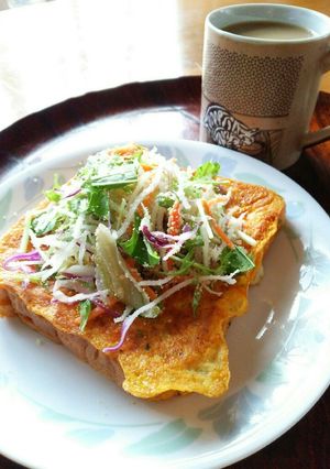 ジュワっとトマトなフレンチトマトースト♪-レシピのメイン写真