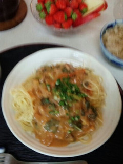 血管プラークダイエット食611(パスタ)-レシピのメイン写真