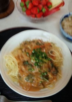 血管プラークダイエット食611(パスタ)-レシピのメイン写真
