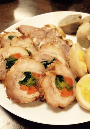 野菜入りチキンロール-レシピのメイン写真