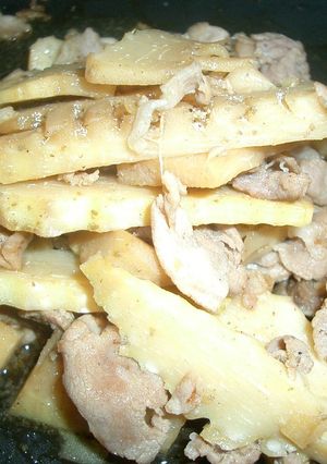 たけのこと豚肉の山椒炒め-レシピのメイン写真