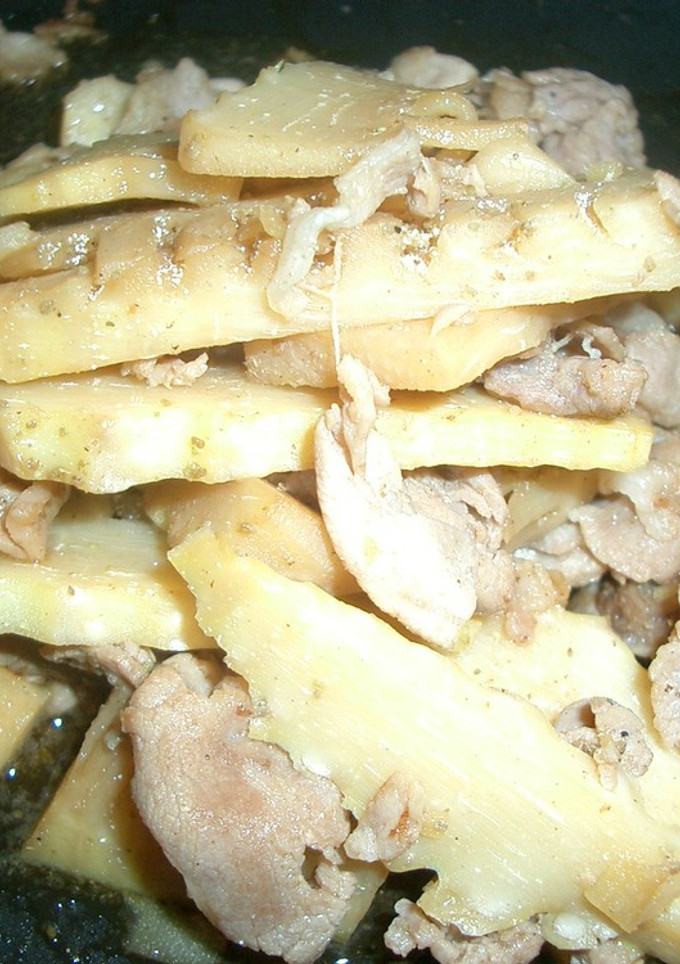 たけのこと豚肉の山椒炒め-レシピのメイン写真