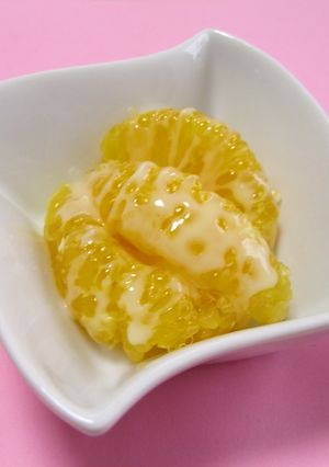 昔懐かしい甘夏の食べ方をミルキーに＾＾！-レシピのメイン写真