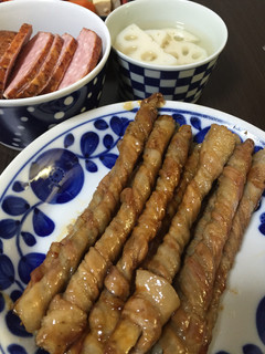行事には、いつもの肉巻き♪-レシピのメイン写真