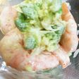 エビとロマネスコのわさびマヨ和え