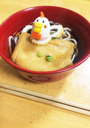 年越しそば。キャラうずら卵つき。-レシピのメイン写真