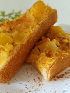 栗きんとんでトースト-レシピのメイン写真