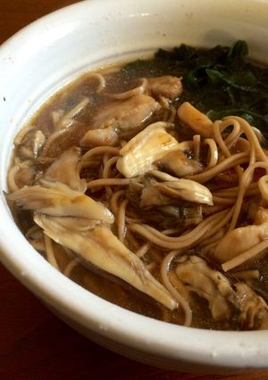 鶏肉と舞茸そば-レシピのメイン写真