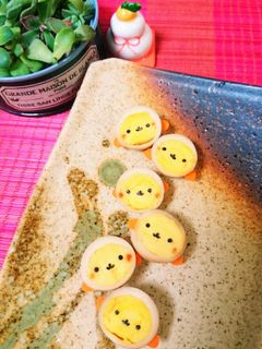 簡単可愛い♪うずら卵deおさるさん♪-レシピのメイン写真