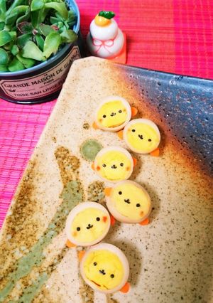 簡単可愛い♪うずら卵deおさるさん♪-レシピのメイン写真