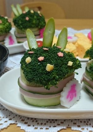 正月はポテトサラダで門松☆-レシピのメイン写真