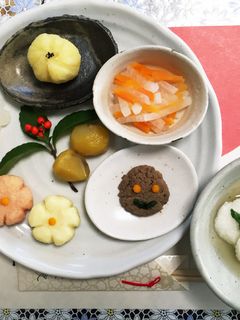 【離乳食】*お正月プレート*雑煮&おせち-レシピのメイン写真
