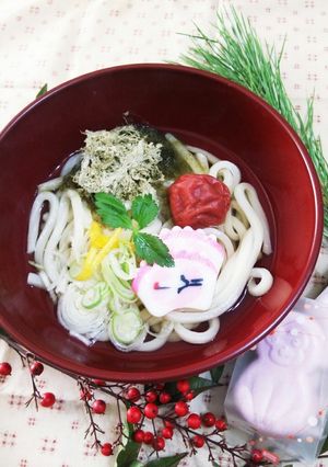 簡単！年明けうどん☆お餅でお雑煮も♪-レシピのメイン写真