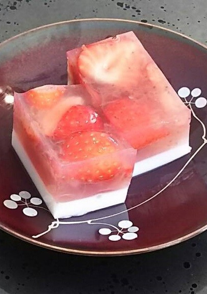 いちごの寒天-レシピのメイン写真