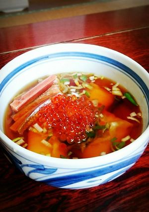 鮭とイクラの親子雑煮-レシピのメイン写真