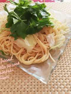 ポン酢で簡単♪キャベツの和風パスタ-レシピのメイン写真