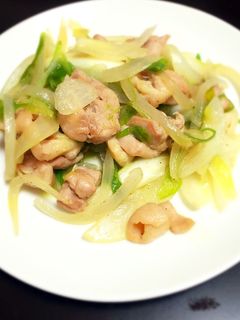 焼き鳥風♡鶏もも肉とねぎ炒め-レシピのメイン写真