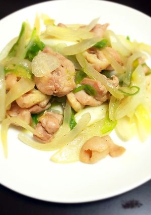焼き鳥風♡鶏もも肉とねぎ炒め-レシピのメイン写真