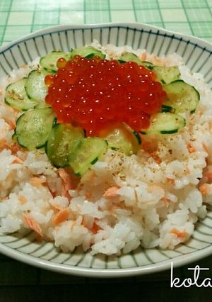 いくら好き❤の鮭親子寿司-レシピのメイン写真