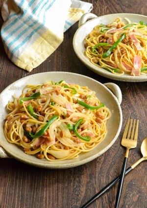 納豆好きにはたまらない＊納豆パスタ＊-レシピのメイン写真