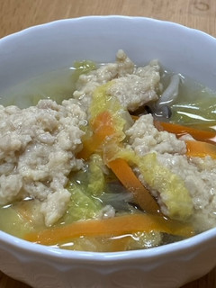鶏団子のスープ-レシピのメイン写真