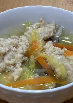 鶏団子のスープ-レシピのメイン写真